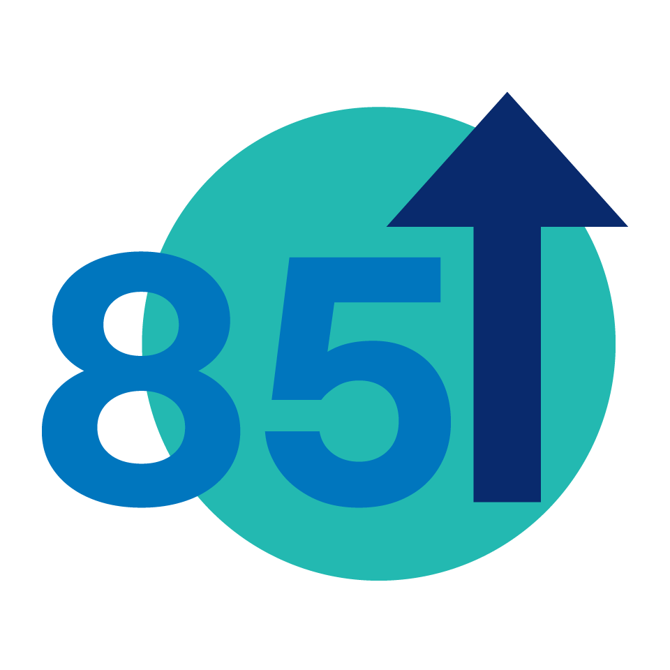 Drawing with number 83 and upward arrow.